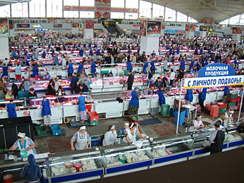 Fleischmarkt in Belarus